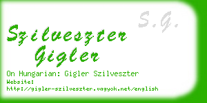 szilveszter gigler business card